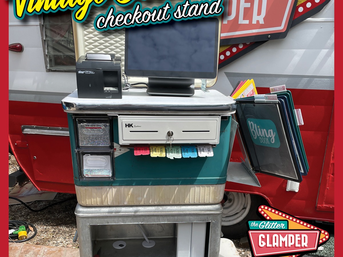 Festival Setup: Building a Vintage Cooler Checkout Stand