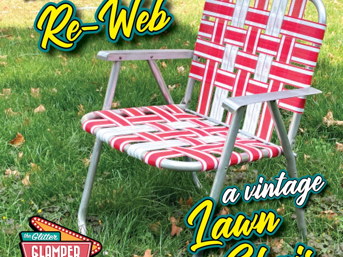 How to Re-Web a Vintage Lawn Chair